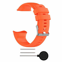 Wewoo Bracelet pour montre connectée Smartwatch POLAR Vantage V Orange