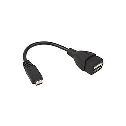 Câble USB OTG vers Micro USB Mâle L-Link AAOATI0388 LL-CAB-OTG USB 2.0