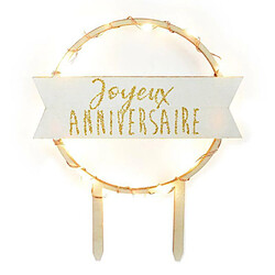 Scrapcooking Cake topper LED - Joyeux Anniversaire