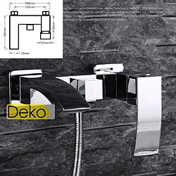 Acheter iDeko® Robinet Mitigeur baignoire avec pommeau de douche salle de bains Lavabo Style nouveauté Haut de gamme 1 trous S-Z18