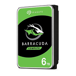 Seagate Technology SEAGATE - Disque dur Interne HDD - BarraCuda - 6To - 5 400 tr/min - 3.5 ST6000DM003