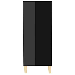 Acheter vidaXL Buffet noir brillant 57x35x90 cm bois d'ingénierie