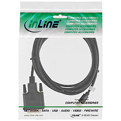 Câble Inline® Mini DisplayPort mâle vers DVI-D 24 + 1 mâle, noir / or, 1 m