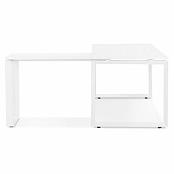 Avis Paris Prix Bureau Design Abigano 170cm Blanc