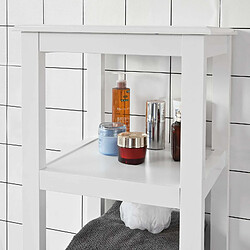 SoBuy FRG205-W Meuble Colonne de Salle de Bain Armoire Toilette haute Blanc pas cher