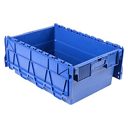 Viso Bac de stockage navette avec couvercle en plastique bleu - 44 litres