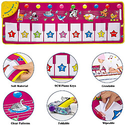 Universal Baby Musical Mat, Piano Play Mat, Touch Piano Music Mat Toy pour les enfants Gift pas cher