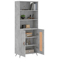 Avis Maison Chic Buffet,Meuble de Rangement,commode pour salon,Cuisine Gris béton 69,5x34x180 cm Bois d'ingénierie -MN32998