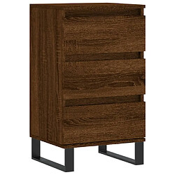 Maison Chic Buffet,Meuble de Rangement,commode pour salon,Cuisine chêne marron 40x35x70 cm bois d'ingénierie -MN97297