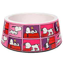 Zooz Pets Snoopy Movie Bol pour chien rose coloré