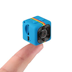 Wewoo Mini caméra bleu Mini DV HD 1080P 2MP Enregistreur Sport avec Support, Détection de Moniteur de & IR Vision Nocturne et Carte TF