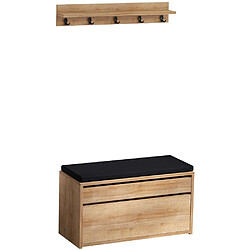 Hanah Home Ensemble banc meuble à chaussures avec étagère Boby.