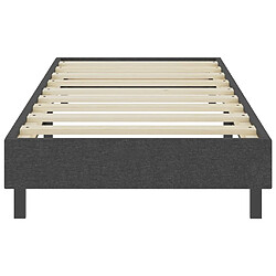 Avis vidaXL Sommier à lattes de lit sans matelas gris tissu 100x200 cm