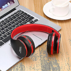 Universal Microphone casque bluetooth stéréo sans fil pliable pour téléphone portable PC portable 