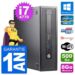 PC HP ProDesk 600 G1 SFF Intel Core i7-4770 RAM 8Go Disque 500Go Windows 10 Wifi · Occasion 