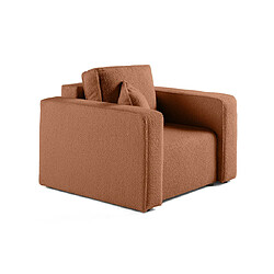 Bestmobilier Topaze - fauteuil - en tissu bouclette