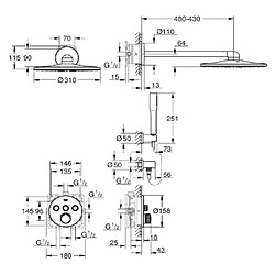 GROHE - Set de douche SmartControl 34709000