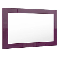 Mpc Miroir Laqué Haute Brillance Violet 89 Cm