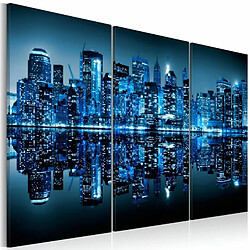 Paris Prix Tableau Imprimé Manhattan en Bleu 40 x 60 cm