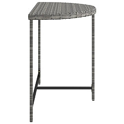 Maison Chic Table de jardin | Table d'extérieur Gris 100x50x75 cm Résine tressée -GKD79254 pas cher