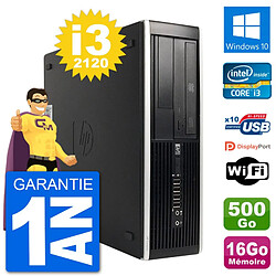 PC HP Compaq 6200 Pro SFF Intel i3-2120 RAM 16Go Disque 500Go Windows 10 Wifi · Occasion 