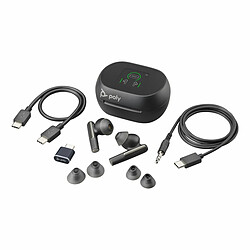 Écouteurs in Ear Bluetooth Poly Voyager Free 60+ UC Noir pas cher