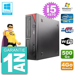 PC Fujitsu Esprimo E520 DT i5-4570 RAM 4Go Disque Dur 500Go Graveur DVD Wifi W7 - Occasion