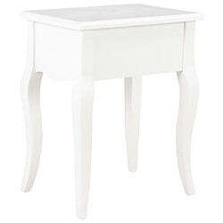 Avis vidaXL Table de chevet Blanc 40 x 30 x 50 cm Bois de pin massif