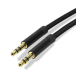 Cadorabo Câble audio auxiliaire 3.5mm Aux Cadorabo Câble audio auxiliaire 3.5mm 3m en Noir - Câble jack stéréo compatible avec les appareils courants dotés d'une prise auxiliaire de 3.5 mm