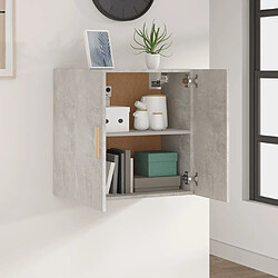 Avis Maison Chic Armoire murale,Meuble de Rangement pour salon,cuisine Gris béton 60x30x60 cm Bois d'ingénierie -MN35665