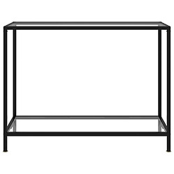 Maison Chic Table console | Meuble d'entrée | Table d'appoint Transparent 100x35x75 cm Verre trempé -GKD85965