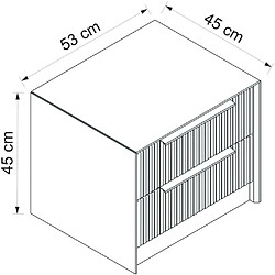 Acheter Hanah Home Chevet en aggloméré Kale (Lot de 2).