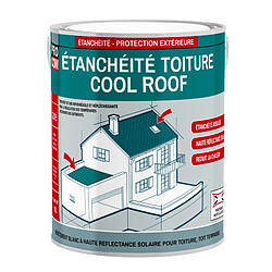 PRO COM Peinture toiture étanche Cool Roof, peinture réfléchissante blanche, anti chaleur PROCOM-2.5 litres-Blanc 