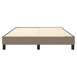 Sommier à lattes,Cadre à lattes de lit pour Adulte Taupe 140x200 cm Tissu -MN82957 pas cher