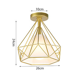 Avis Stoex Plafonnier Industrielle Retro en Métal Cage Fer Or avec Abat-jour pour Entrée, Porche, Couloir, Salon, Chambre, Café, Bar, Restaurant, Salle à Manger