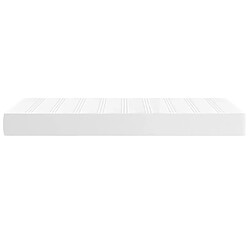 Avis vidaXL Matelas de lit à ressorts ensachés Blanc 90x200x20cm Similicuir