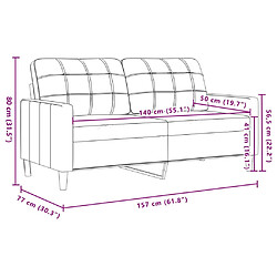 vidaXL Ensemble de canapés 2 pcs avec coussins Gris foncé Velours pas cher