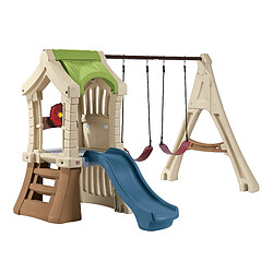 Step2 Play Up Gym Set Aire de Jeux Enfant avec Toboggan & Balançoire | Aire de jeux en Plastique pour les Enfants Aire de Jeu Gym Set Step2