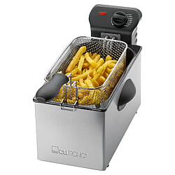 Acheter Friteuse en acier inoxydable 3 L, couvercle et élément chauffant en acier inox, 2000, Argent, Clatronic, FR 3586