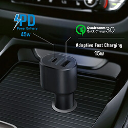 Acheter Chargeur Voiture 60W Original Samsung Sortie USB-C / USB Câble USB-C 1m Noir