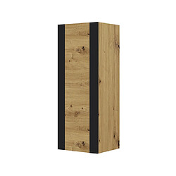 Bestmobilier Pedro - étagère suspendue - bois et noir - 125 cm Pedro - étagère suspendue - bois et noir - 125 cm - Bois / Noir