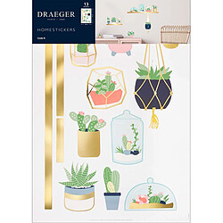 Draeger Sticker mural moderne Pots avec végétaux 