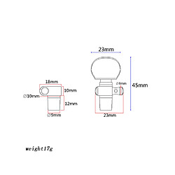 6pcs Chrome 5ème Chaîne Tuners Banjo Clés Accs De Remplacement Avec Bouton Perle pas cher