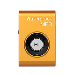 Universal Étanche Natation MP3 Jouer Sport Course Equitation Equitation MP3 Walkman Musique Lecteur MP3 avec FM Radio HiFi Clips Lecteur HiFi 16 GB(Orange)