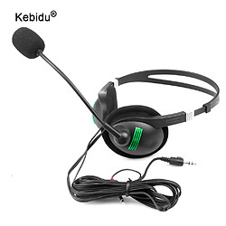 GUPBOO Kebidu Gaming Headset 3.5mm Jack Filaire Hi-Fi Stéréo Basse Casque avec Micro pour Ordinateur Portable PC 