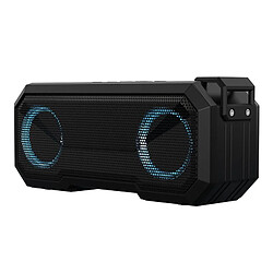 Yonis Enceinte Waterproof X8 Bluetooth V5 IPX7 Autonomie 12H Lumineuse Enceinte Bluetooth Waterproof X8 Lumineuse 12H Autonomie 3000mAh 8W Clair Noir YONIS