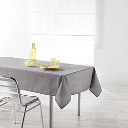 Douceur D'Interieur Nappe chambray unie Newton - 140 x 250 cm - Gris