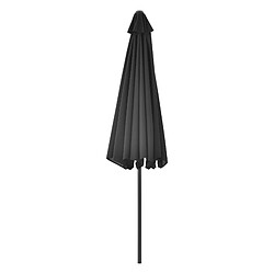 Parasol de Jardin Budapest Polyester Acier 300 x 230 cm Noir [casa.pro]