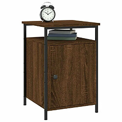 Acheter Maison Chic Tables de chevet 2pcs - Table basse Table de nuit - Chêne marron 40x42x60cm Bois d'ingénierie -MN82926