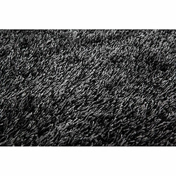 Paris Prix Tapis Shaggy Rond Fait Main Diamond Anthracite 160 cm